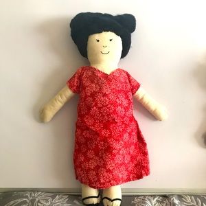 Pier 1 Import Global Child Collection Asian Doll 17" Cotton